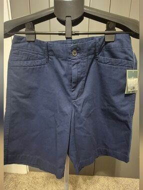 Lauren Jeans Co Ralph Lauren Navy Chino Shorts NWT Size 8 Cotton Classic